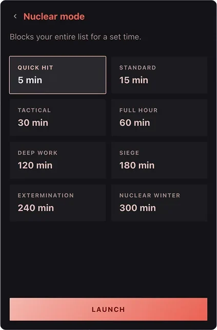 Nuclear Mode — setup