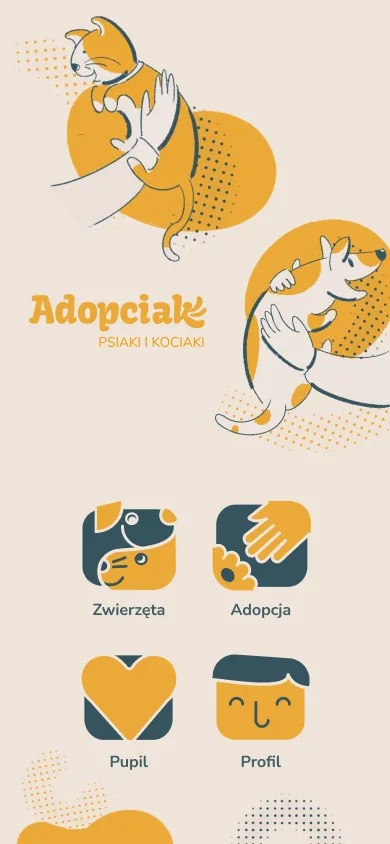 Adopciak — splash screen